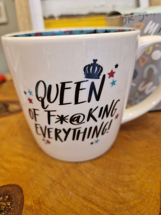 WPL Novelty mug - Queen of f*@king everything