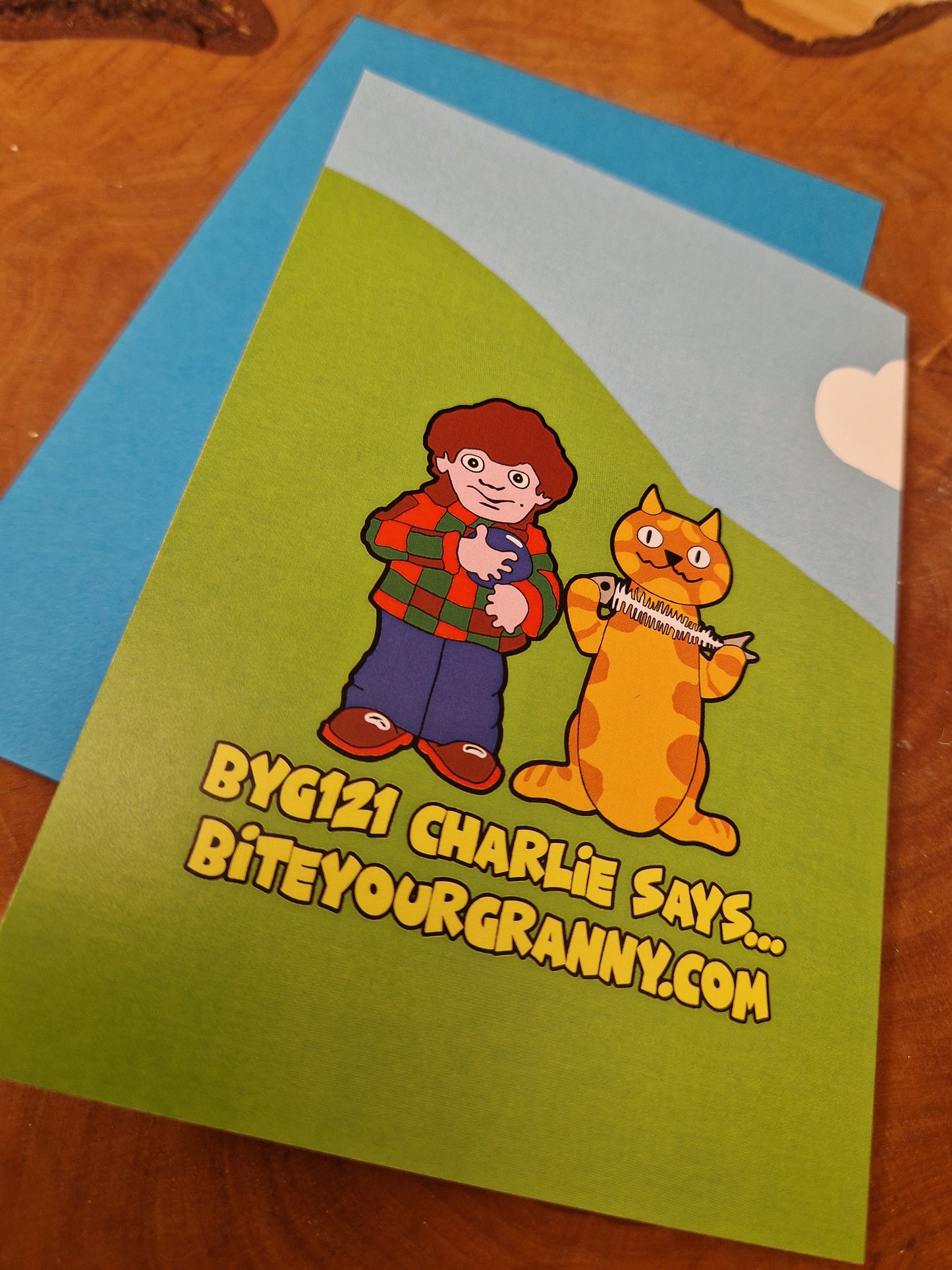 Greeting card- Charlie says...