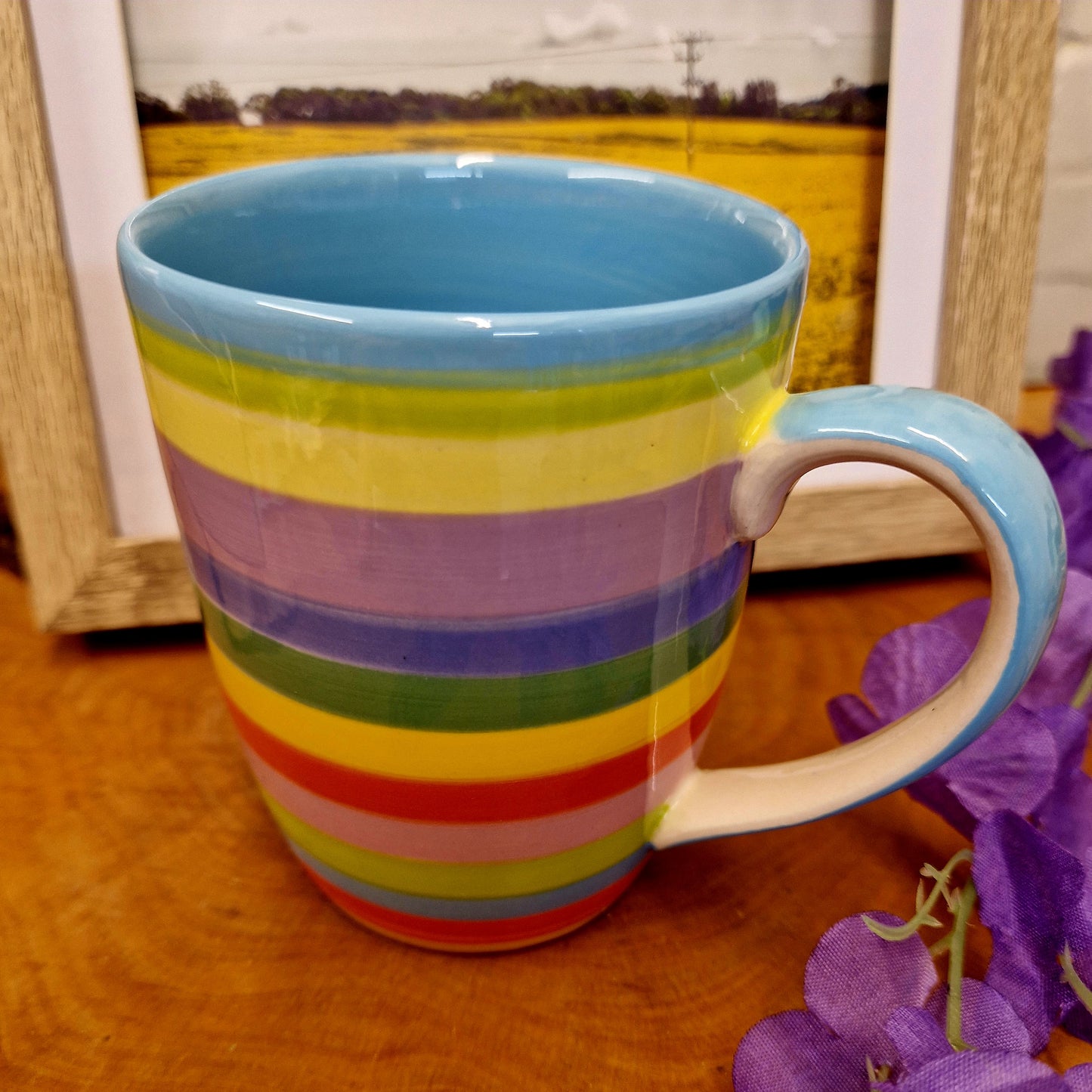 Mug - Rainbow Stripes, Horizontal