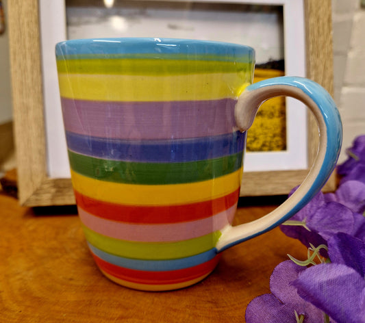 Mug - Rainbow Stripes, Horizontal