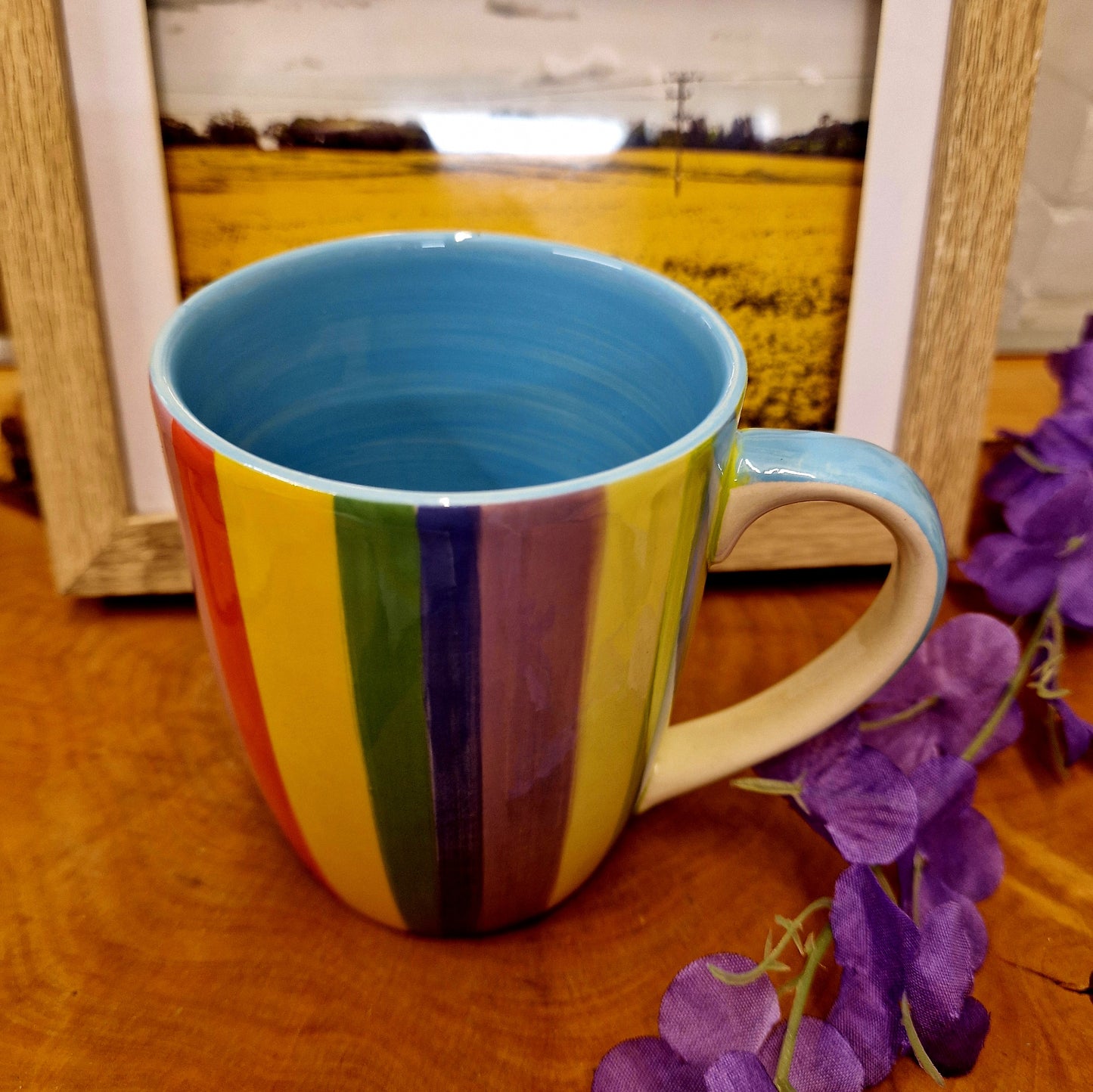 Mug - Rainbow Stripes, Vertical