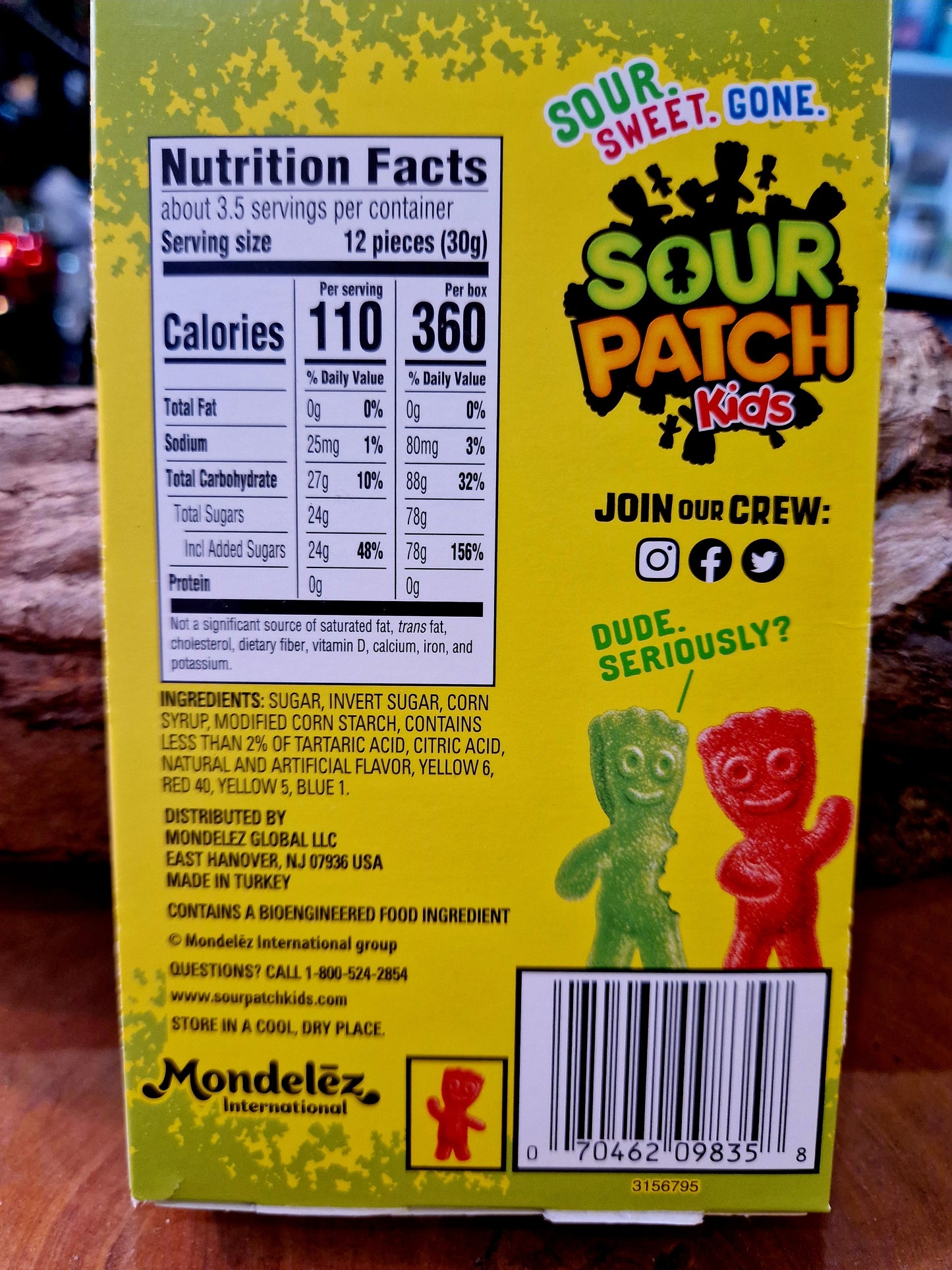 Sour Patch Kids Sours Theatre Box