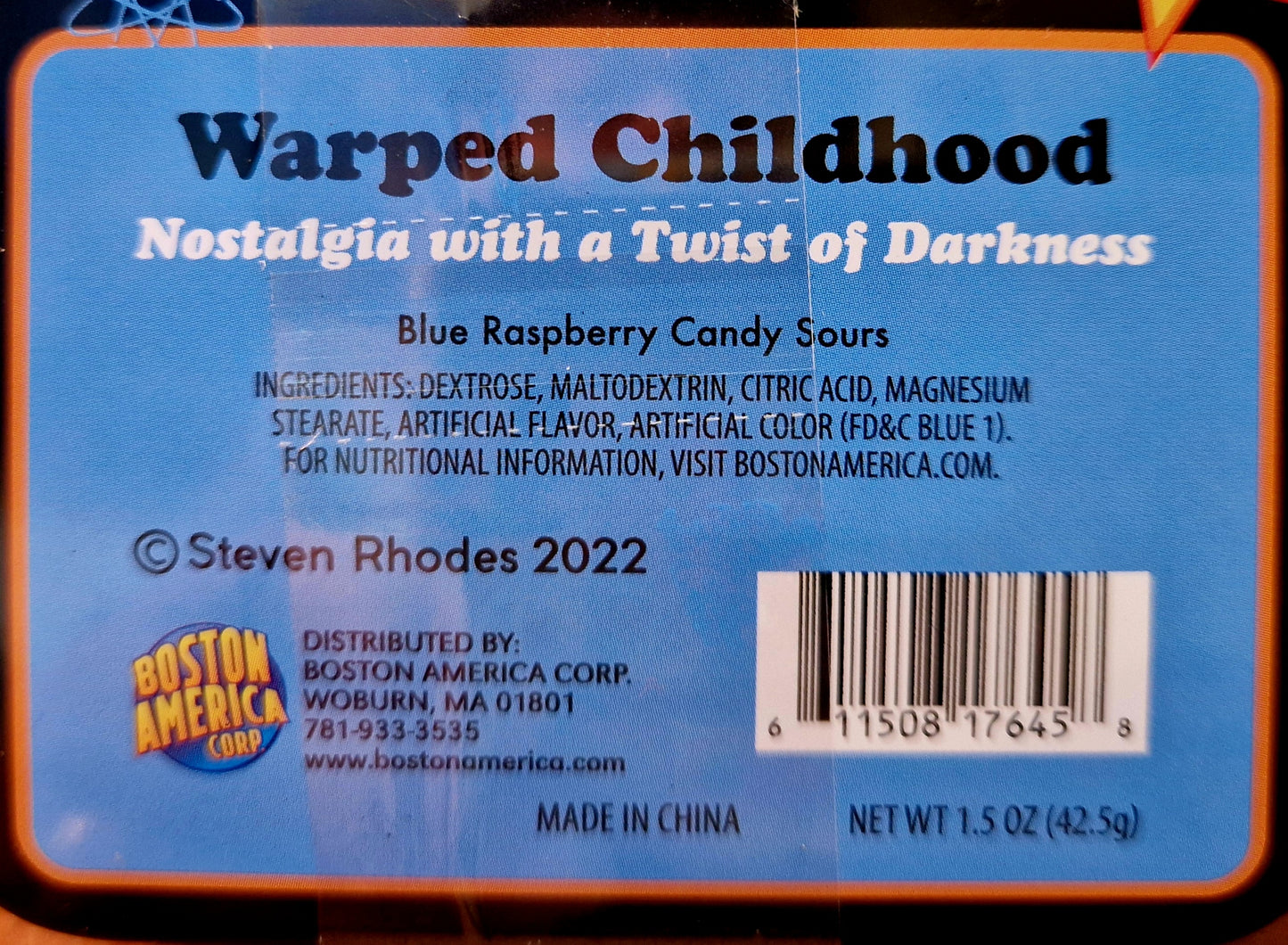 Steven Rhodes Warped Childhood Candy Sweets Tin