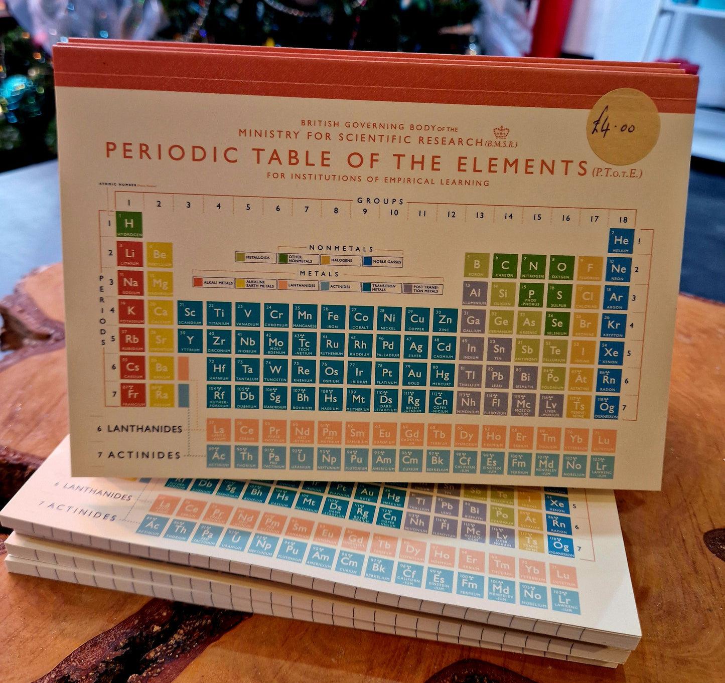 A5 notebook - Periodic Table