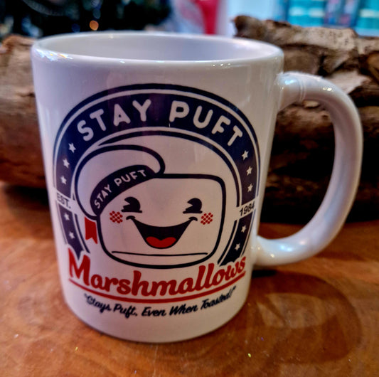 Novelty mug inspired by Stay Puff Marshmallow man