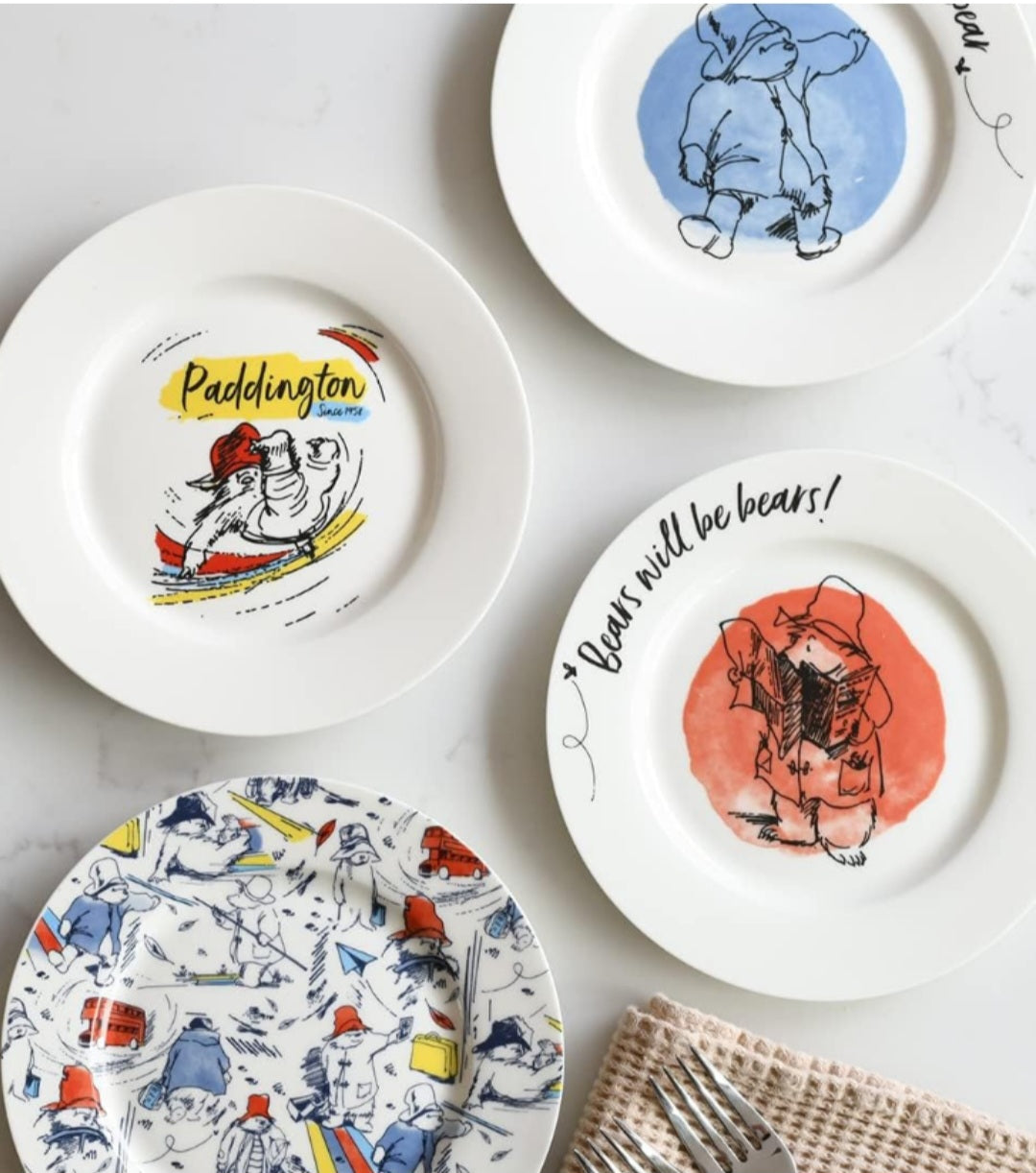 Paddington Bear side plates set