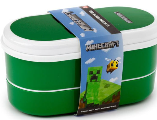 Minecraft stacker lunchbox in green