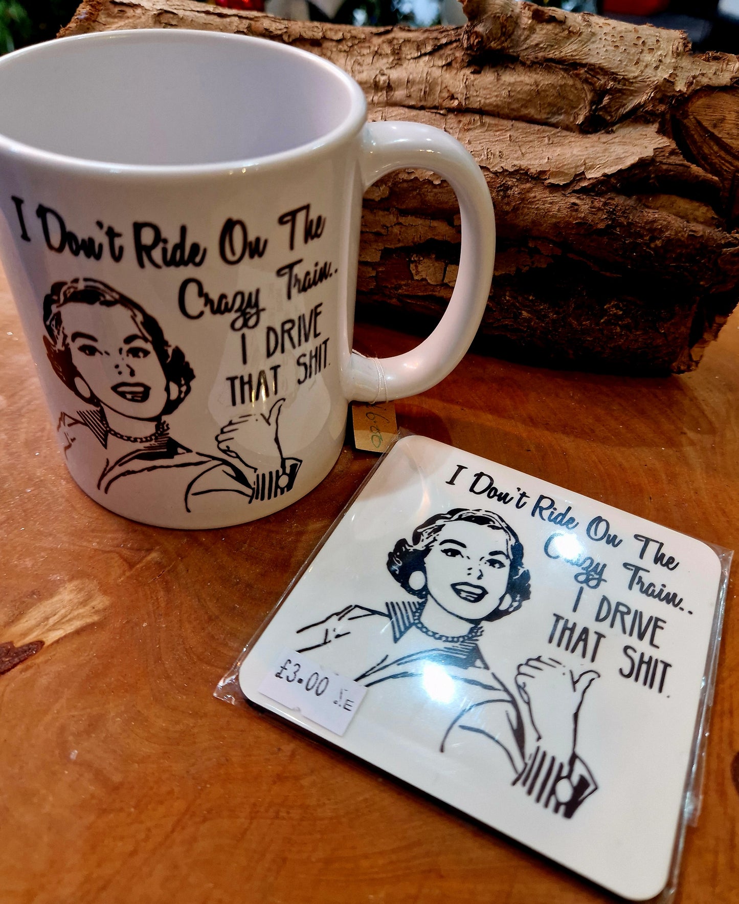 Novelty coasters, I don't ride the crazy train..