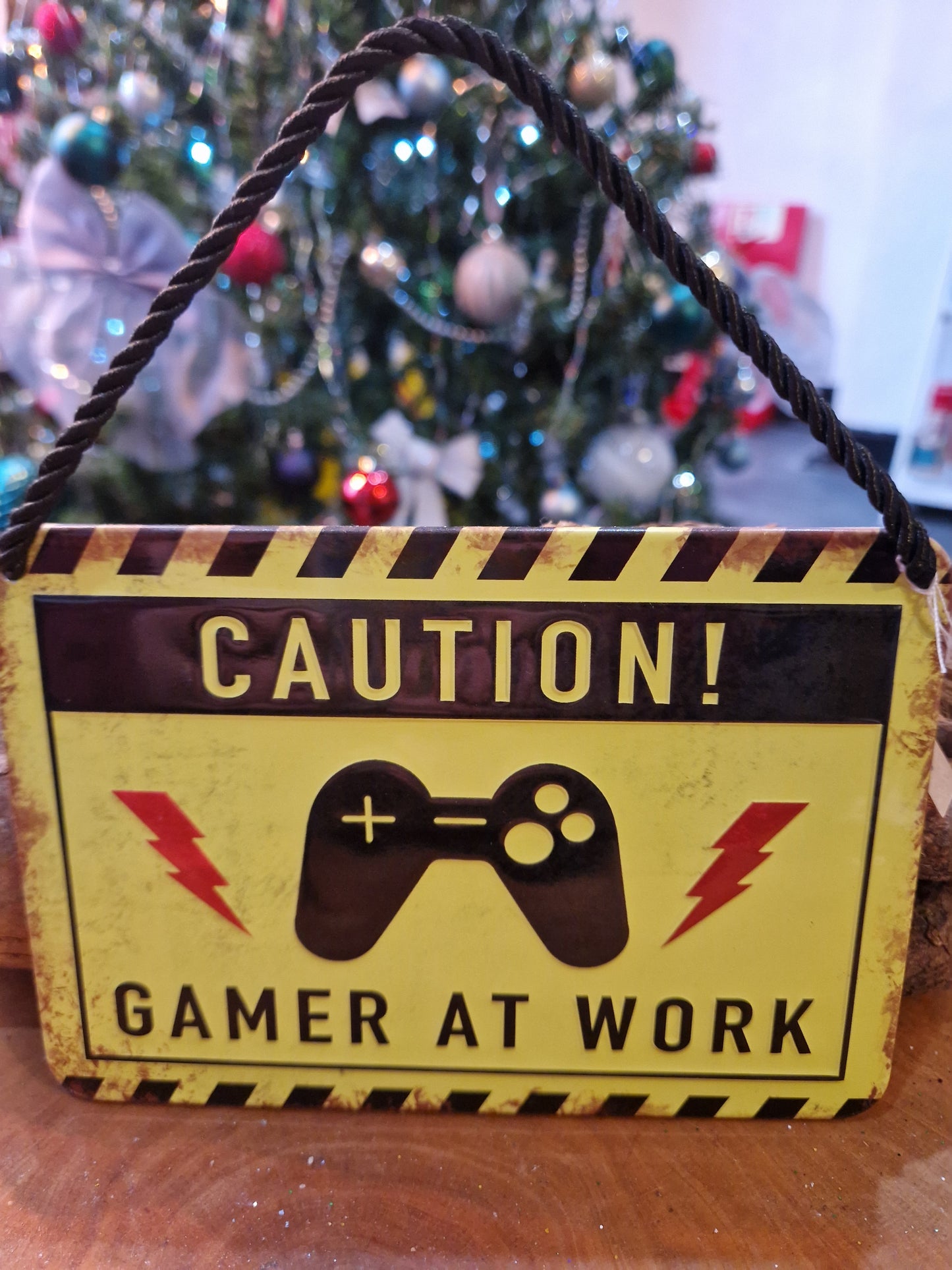 Novelty signs- Gamer at work