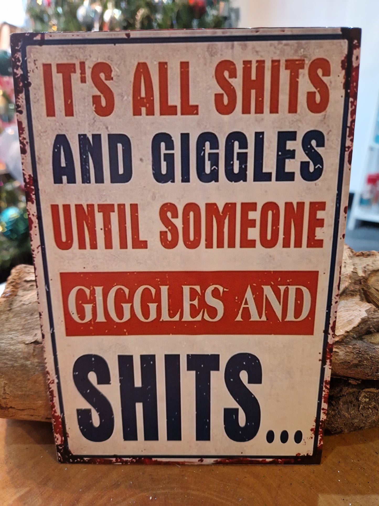 Novelty signs - Giggles and Shits