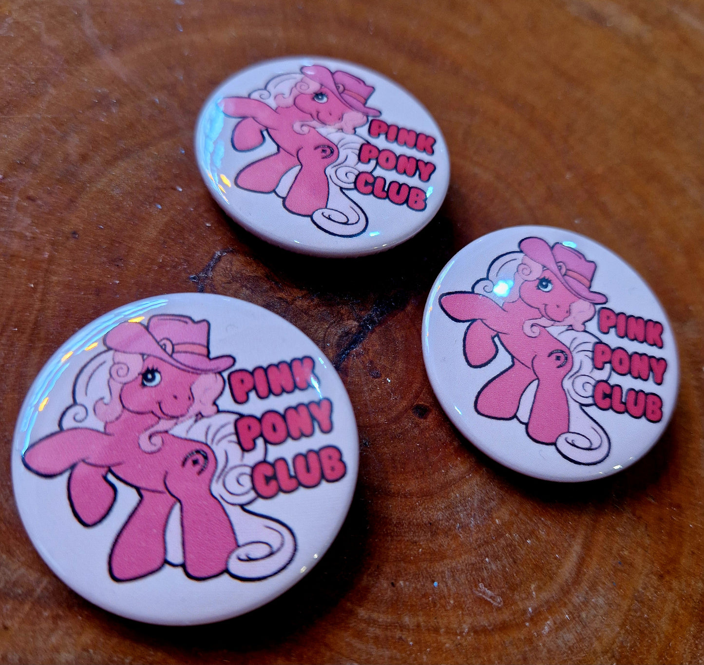 Retro badge- Pink Pony Club